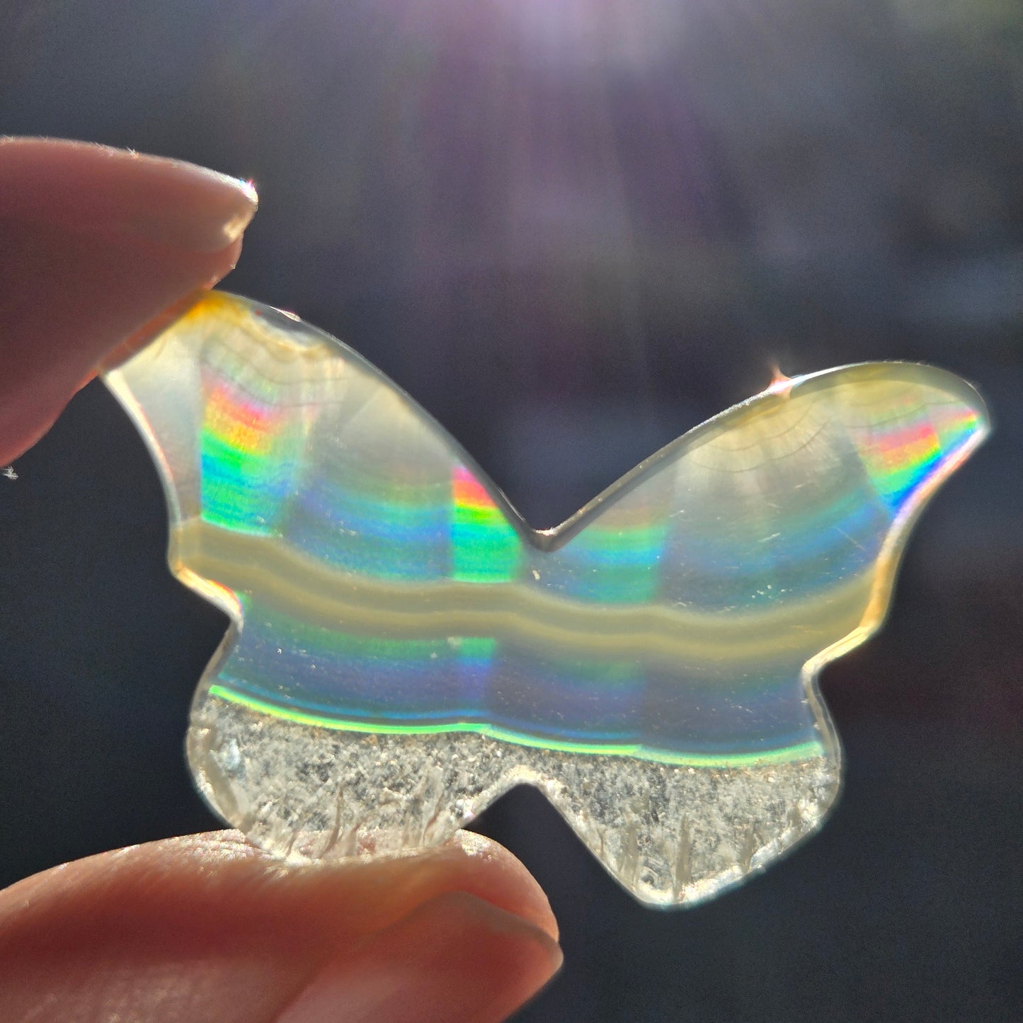 Iris Agate Butterfly