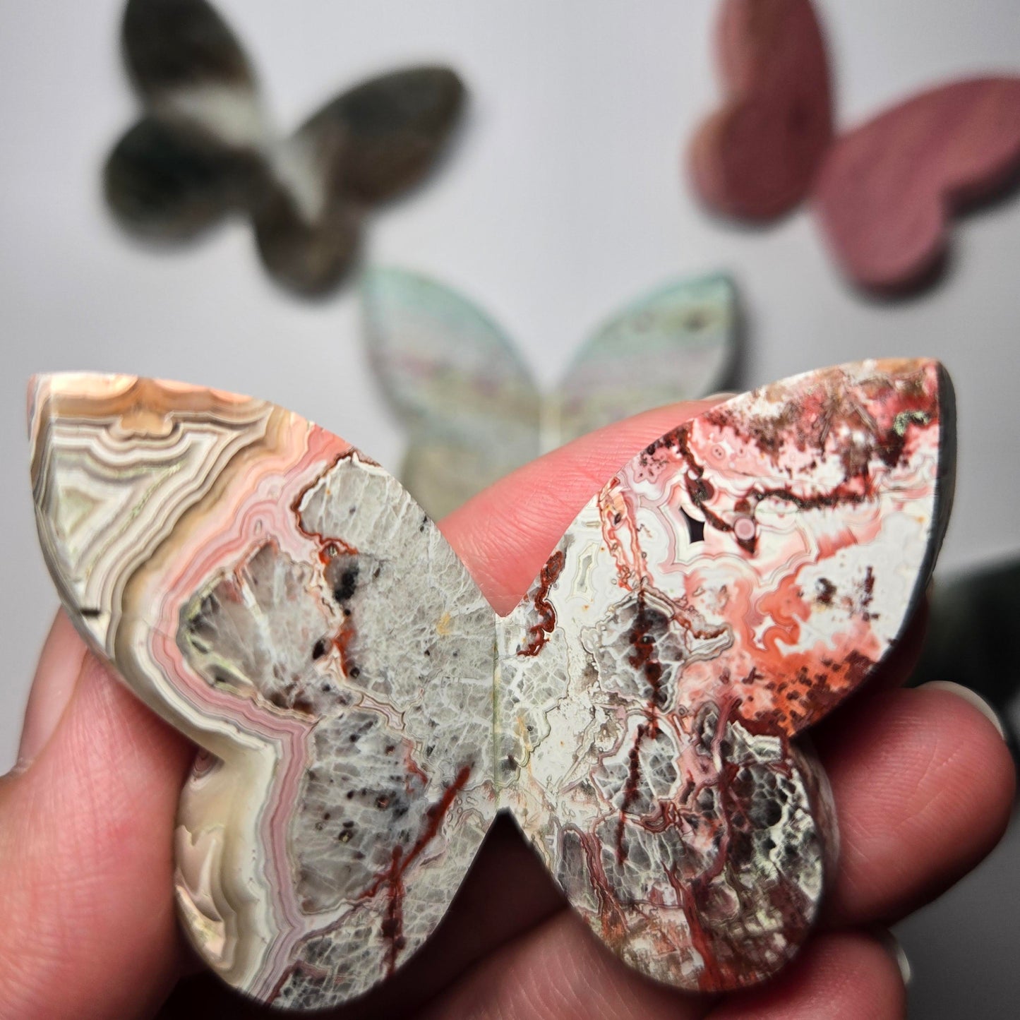 Mexican Lace Agate Butterfly