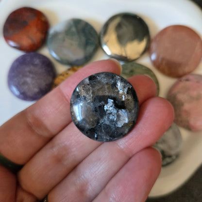 Larvikite Mini Flat Stone