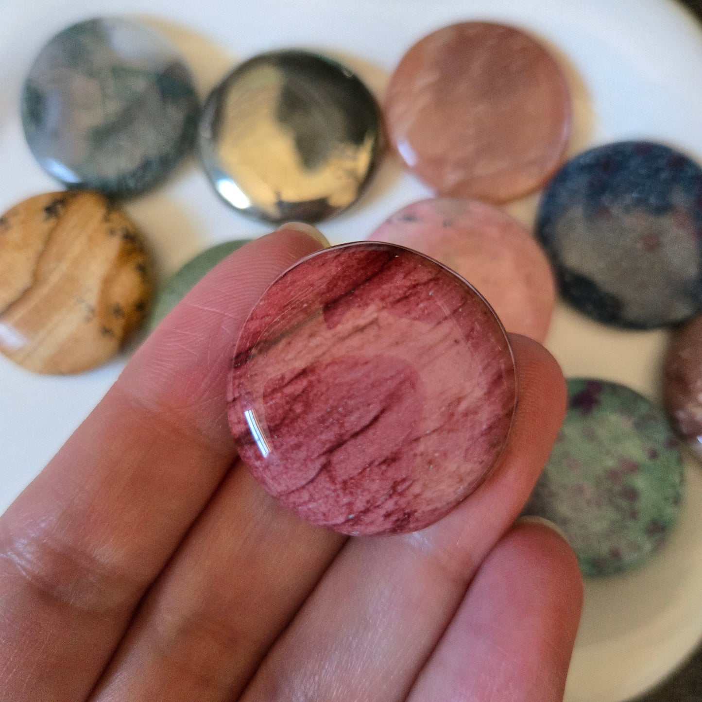 Mookaite Jasper Mini Flat Stone