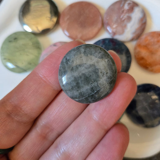 Polarity Moonstone Mini Flat Stone