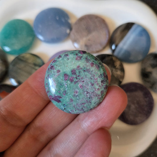 Ruby in Fuchsite Mini Flat Stone