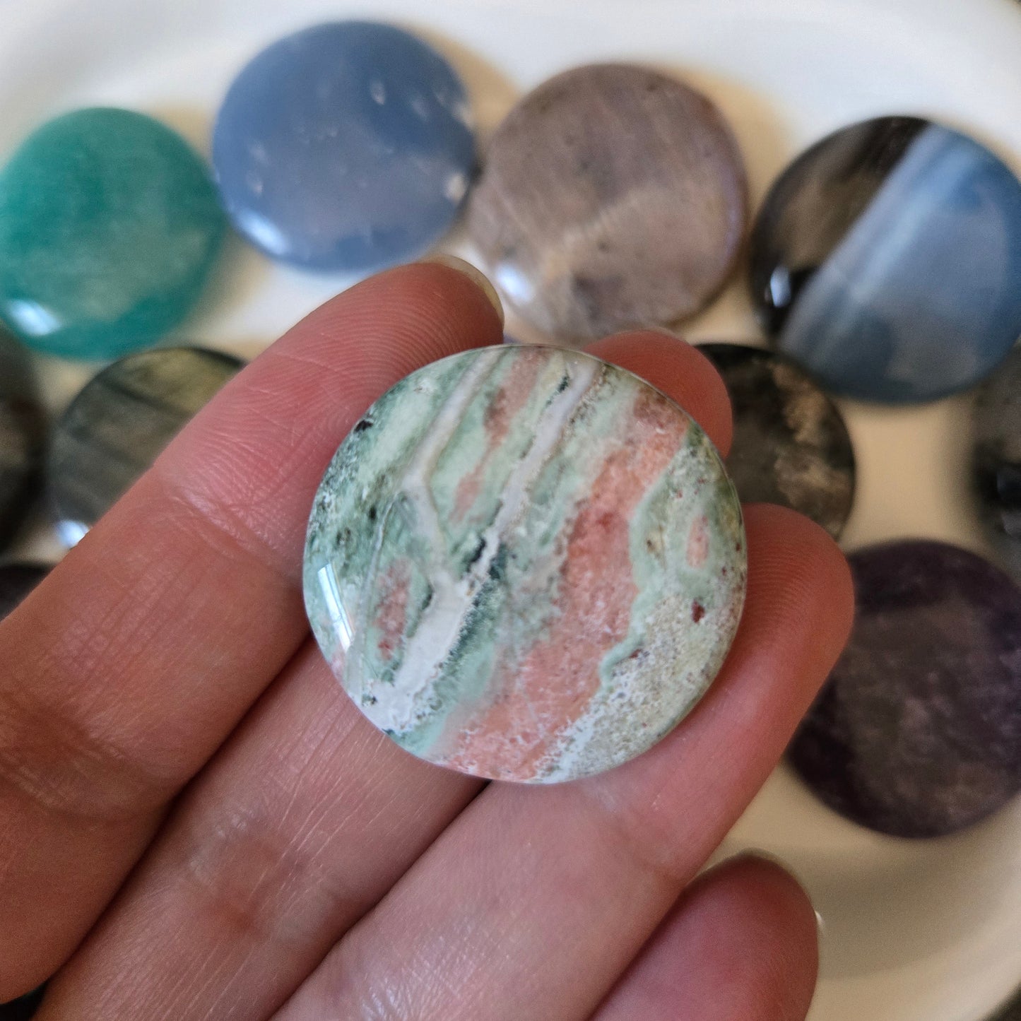 Unicorn Jasper Mini Flat Stone