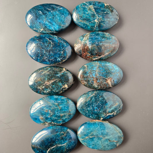 Blue Apatite Palm Stone