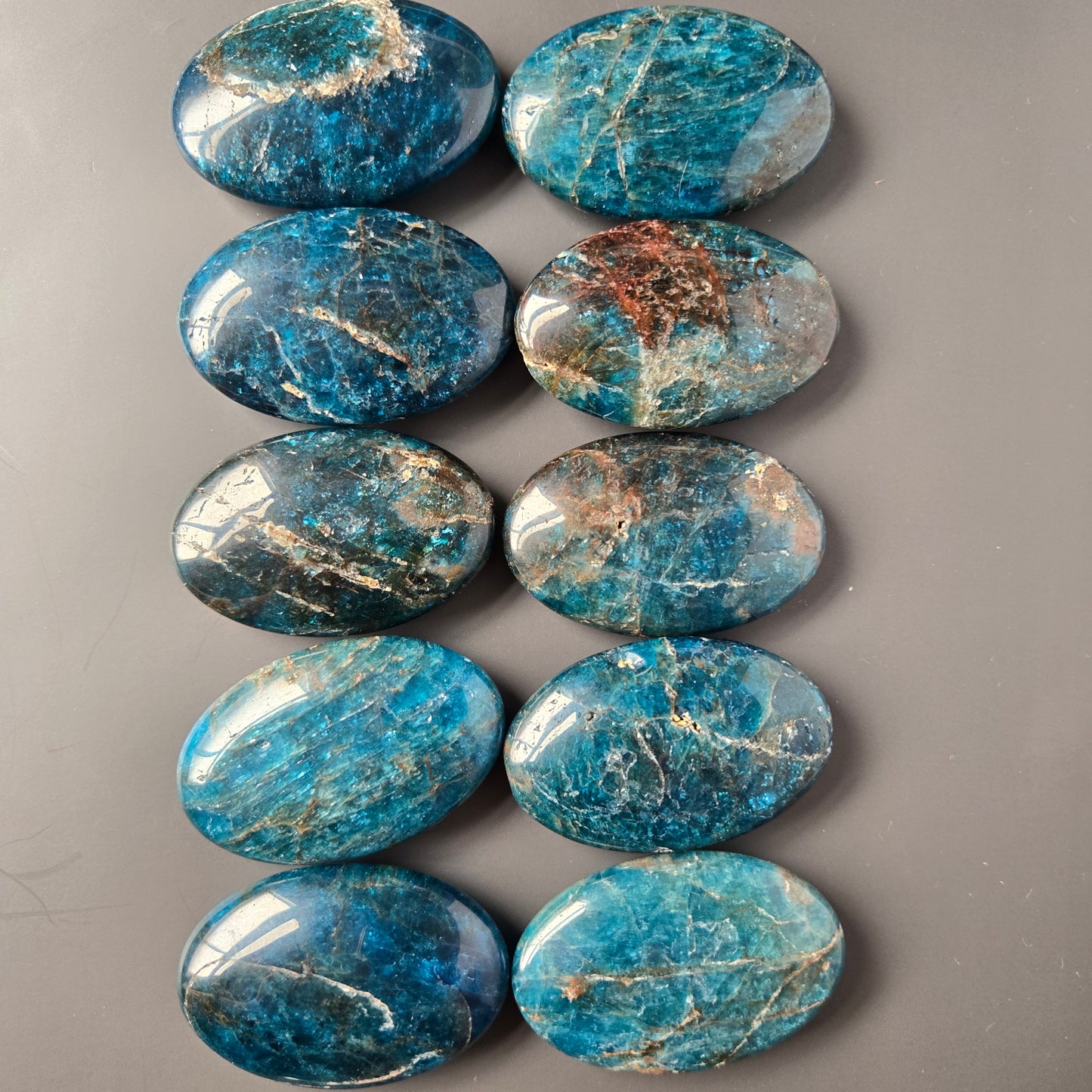 Blue Apatite Palm Stone