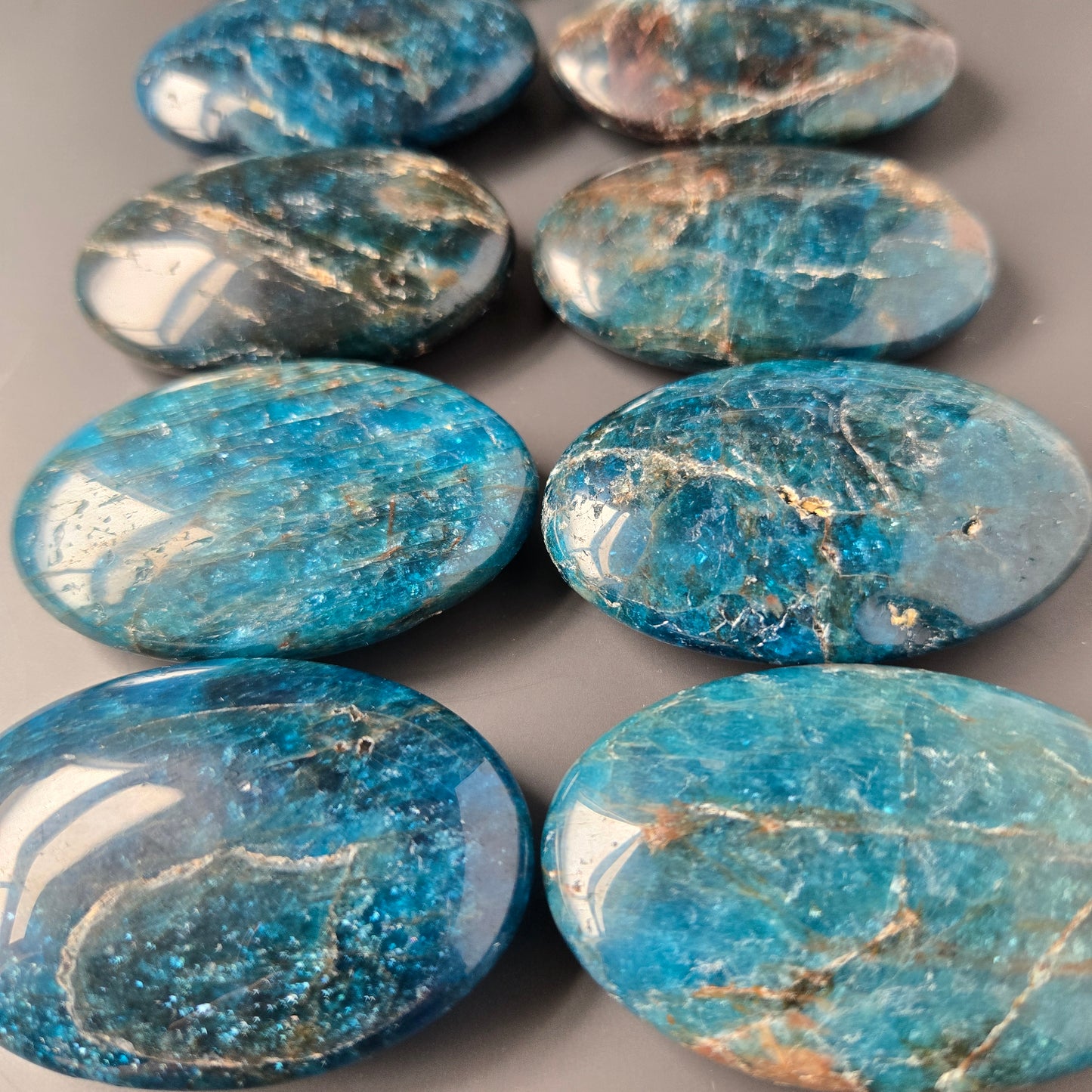Blue Apatite Palm Stone