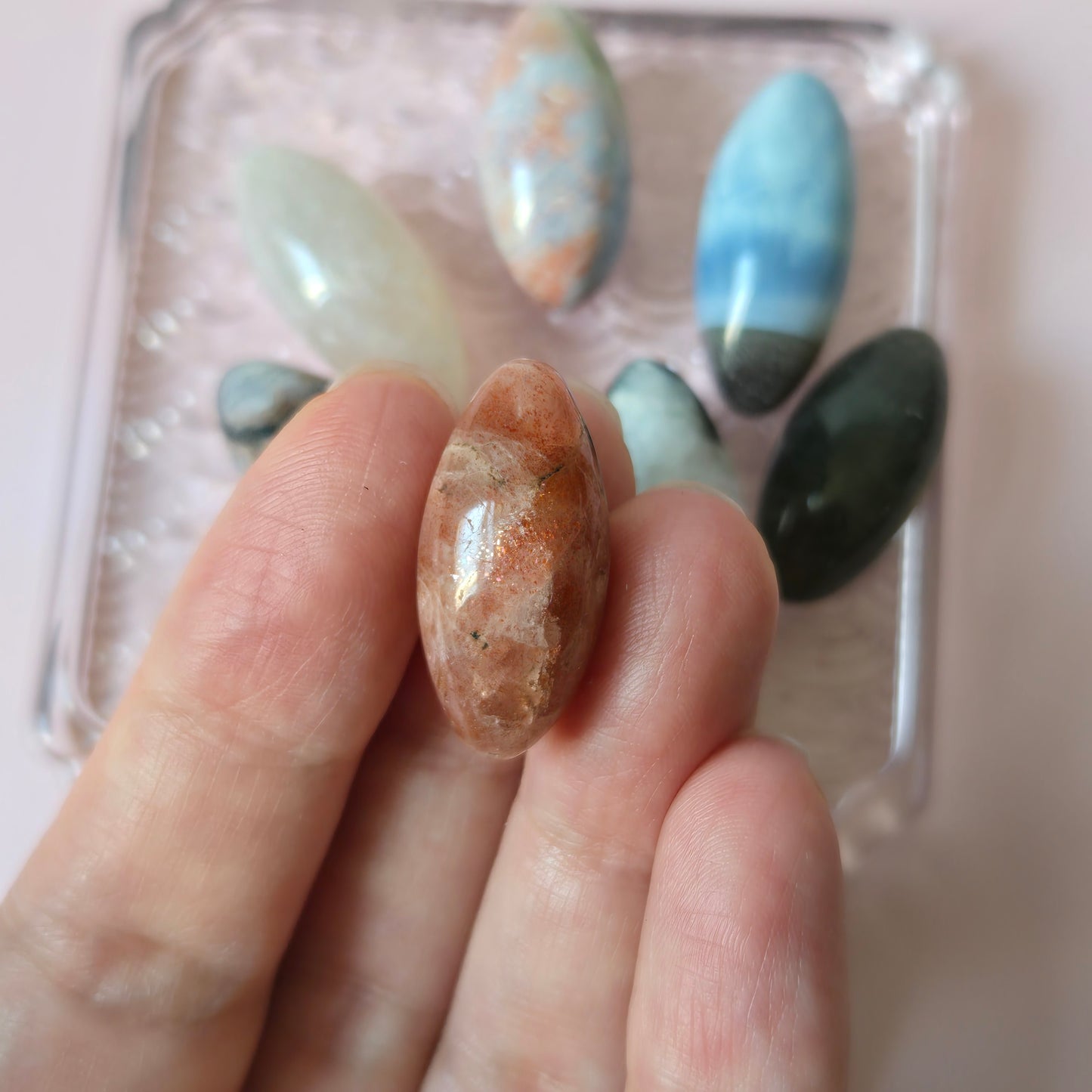 Mini Sunstone Shiva Lingam