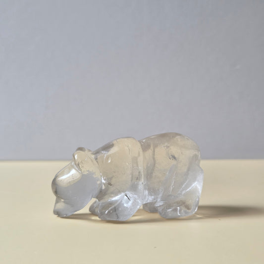 Clear Quartz Bear