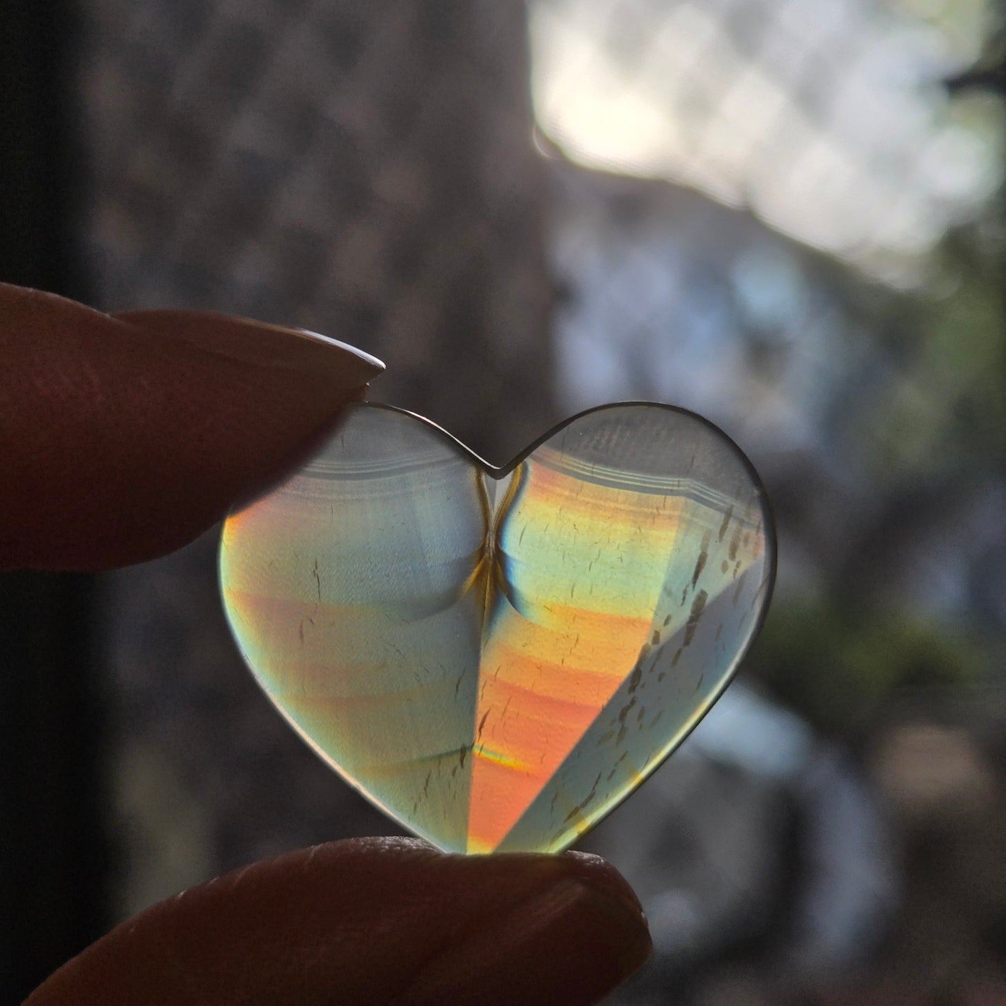 Iris Agate Heart