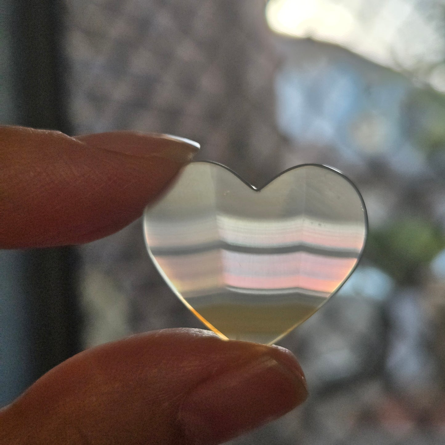 Iris Agate Heart
