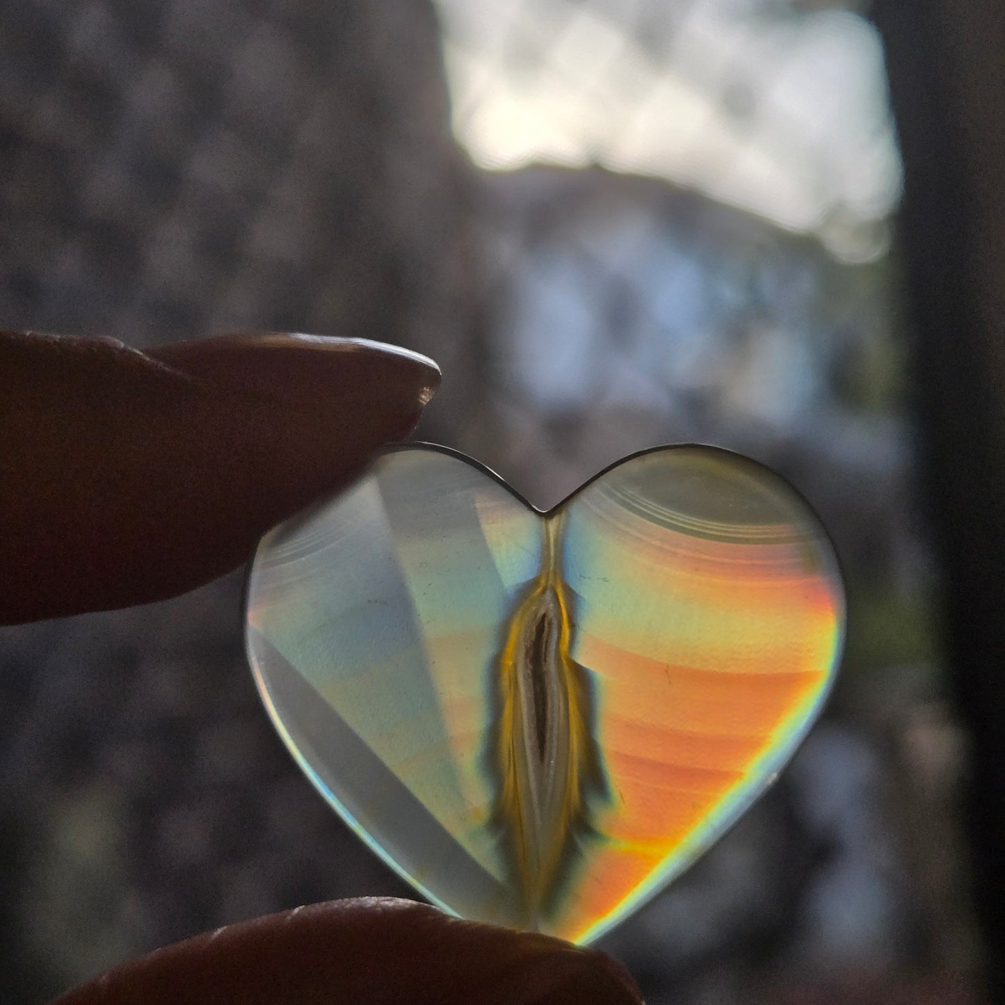 Iris Agate Heart