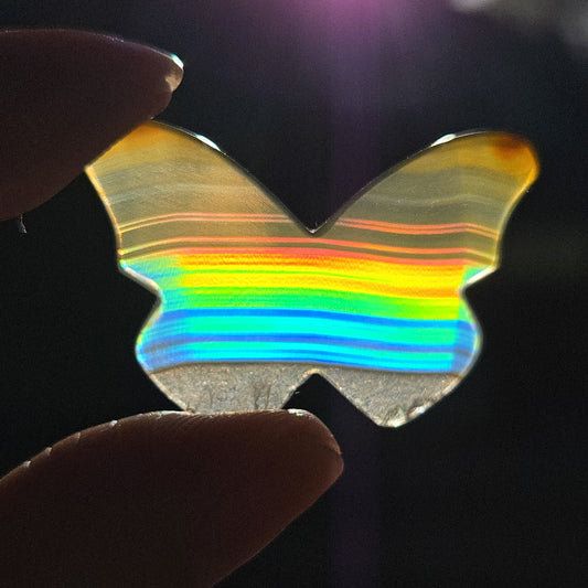 Iris Agate Butterfly