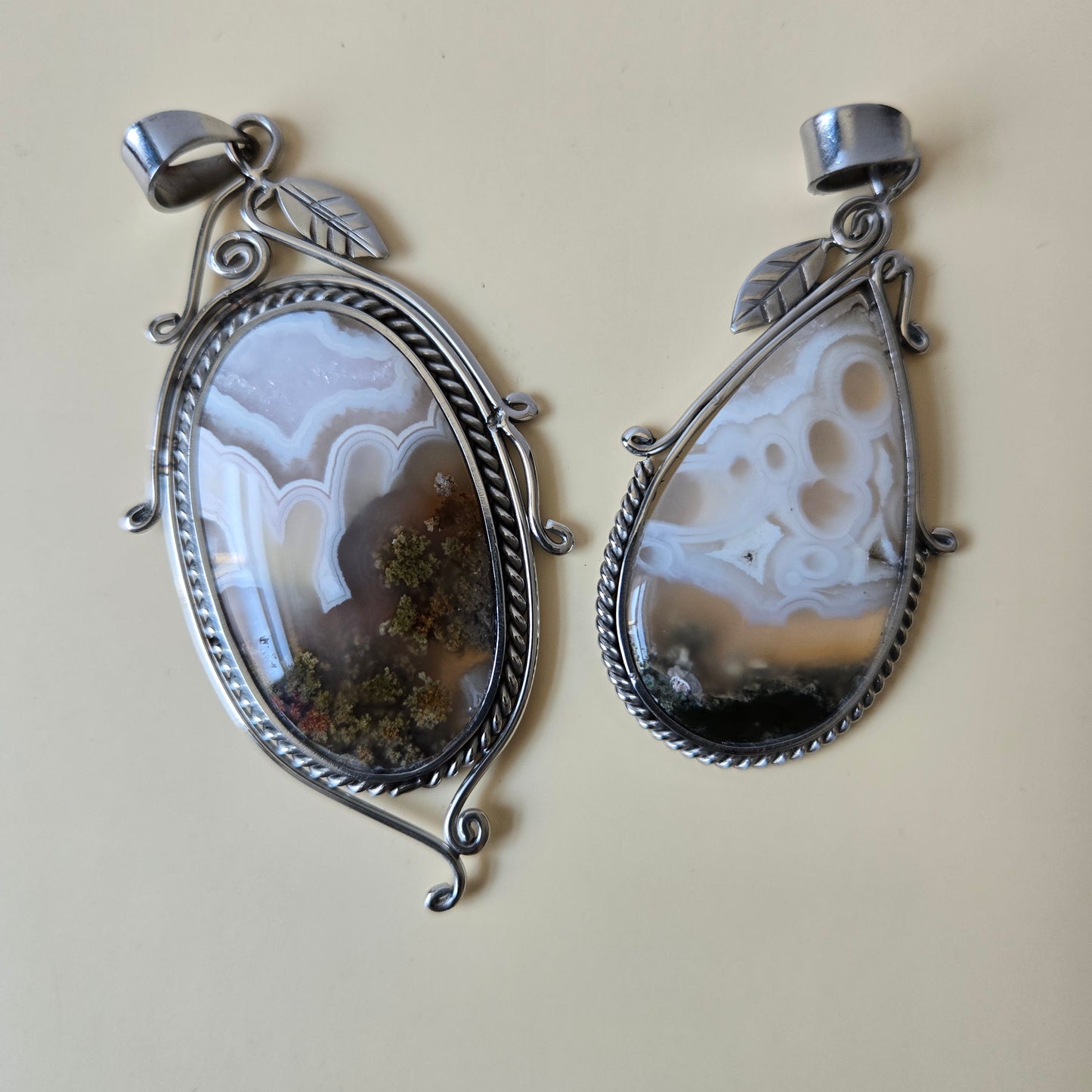 Scenic Moss Agate Pendant