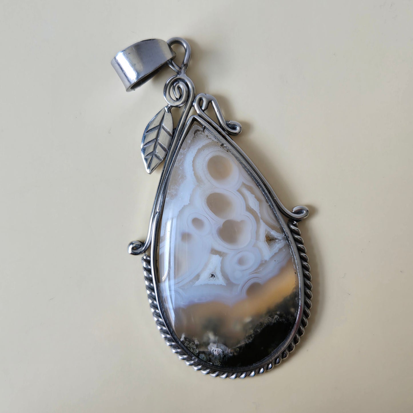 Scenic Moss Agate Pendant