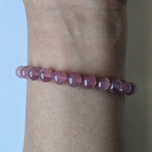 Old Mine Madagascar Star Rose Quartz 7mm Bracelet