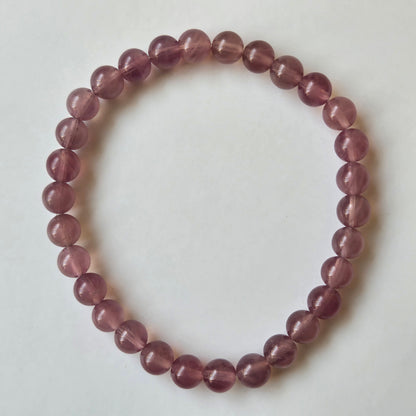 HQ Old Mine Madagascar Star Rose Quartz 6mm Bracelet