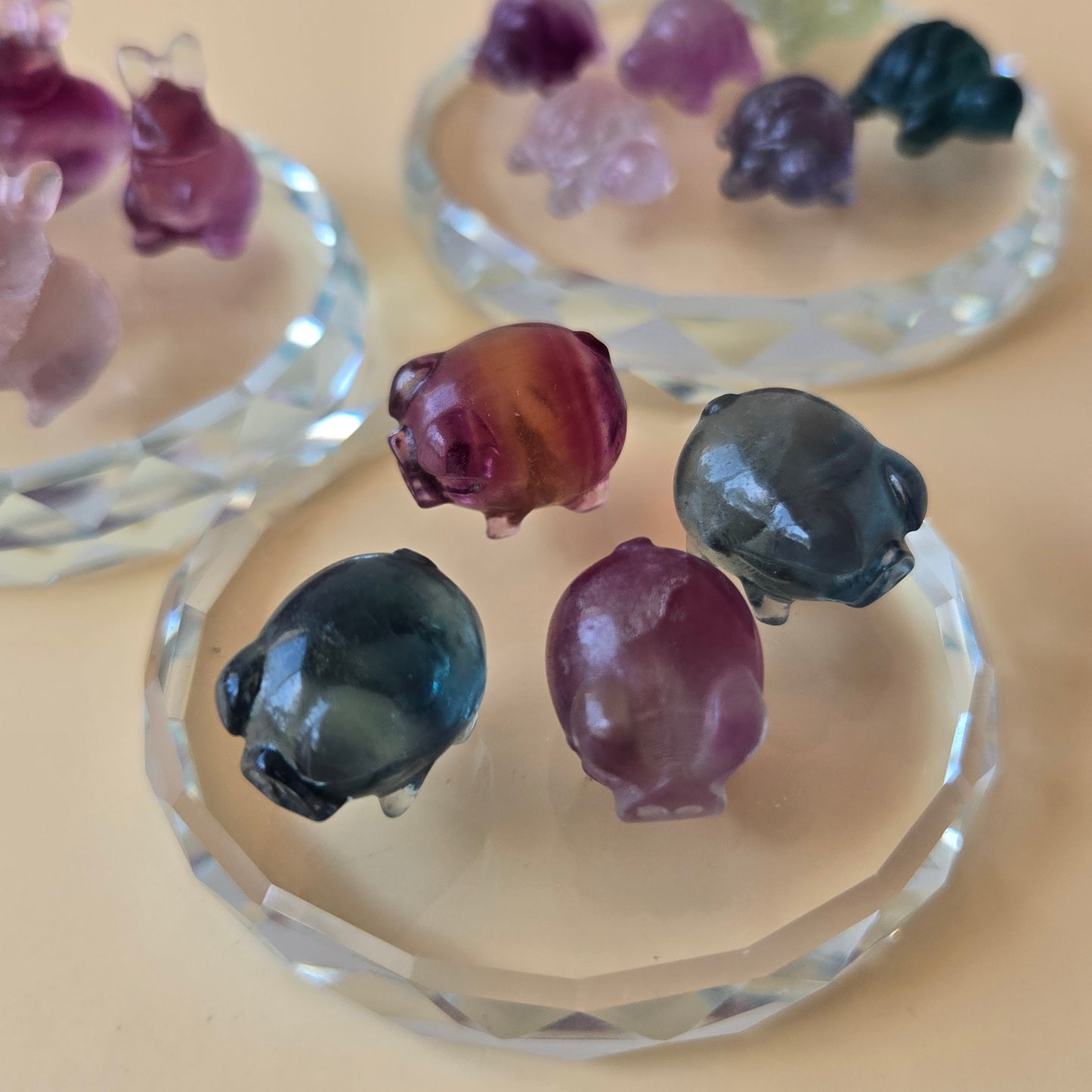 Mini Fluorite Pig Carving