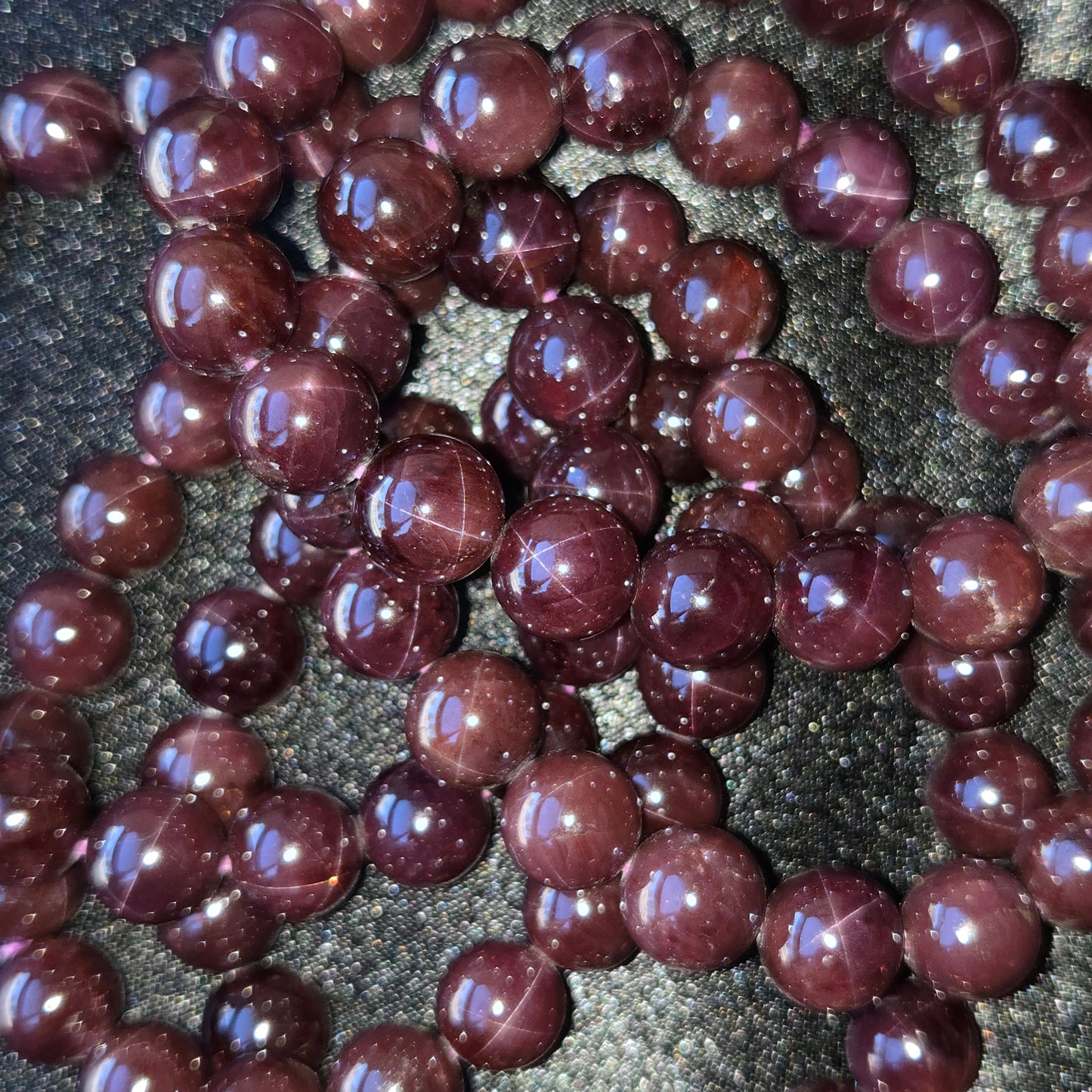 Star Garnet 10mm Beaded Bracelet