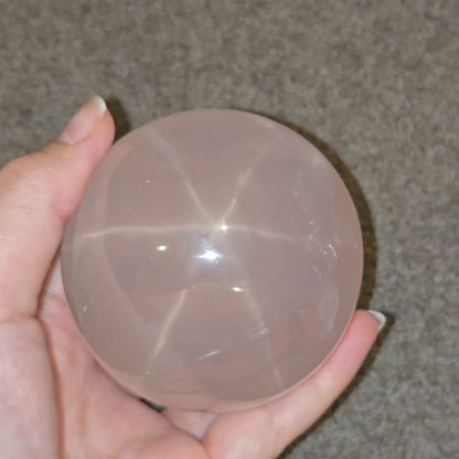 Star Rose Quartz Sphere
