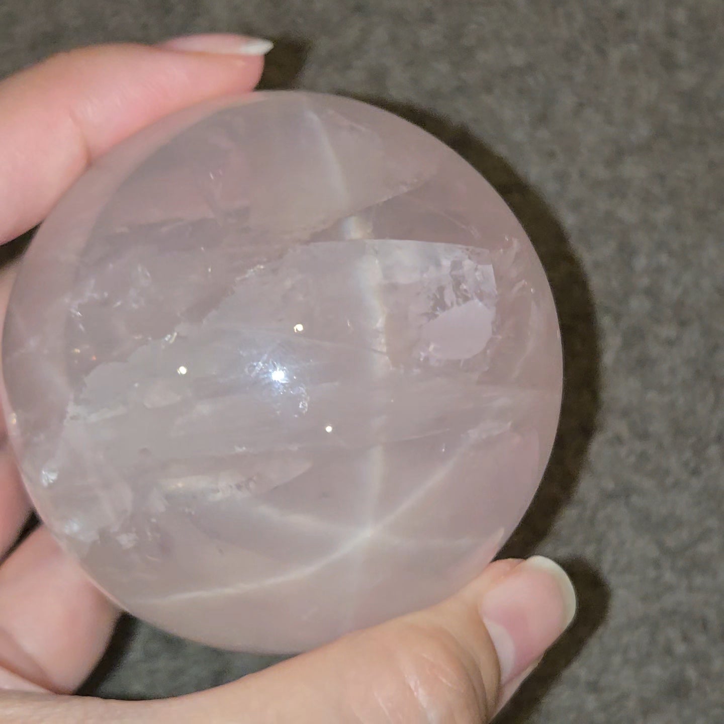 Star Rose Quartz Sphere