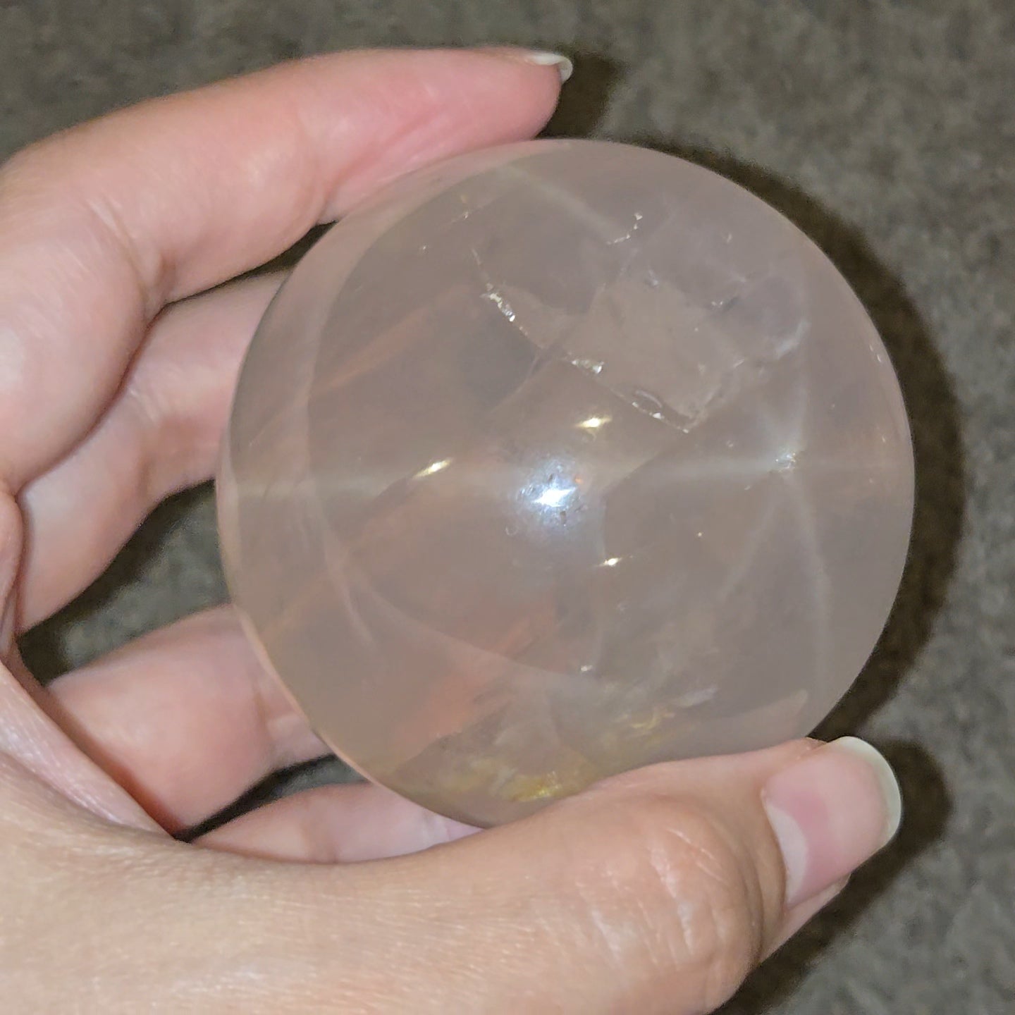 Star Rose Quartz Sphere