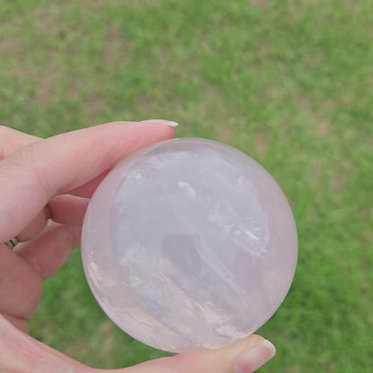 Star Rose Quartz Sphere