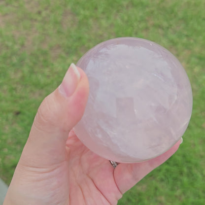 Star Rose Quartz Sphere