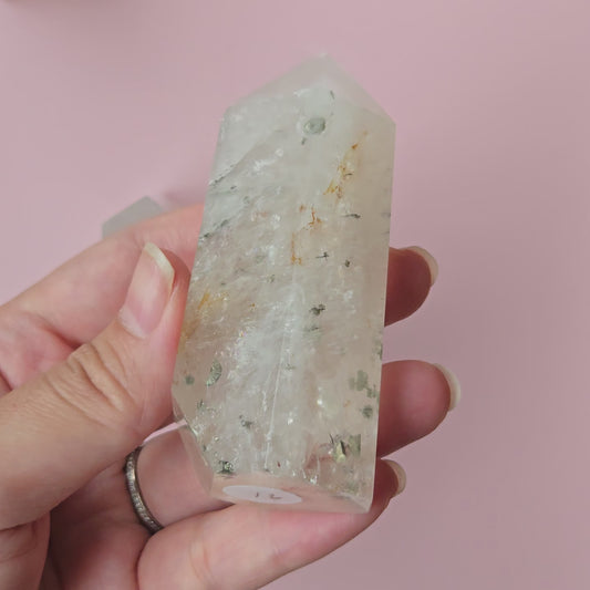Pyrite in Quartz Tower