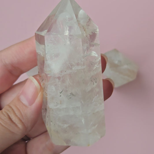 Pyrite in Quartz Tower